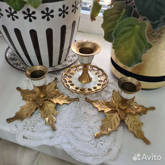 Бронзовые подсвечники