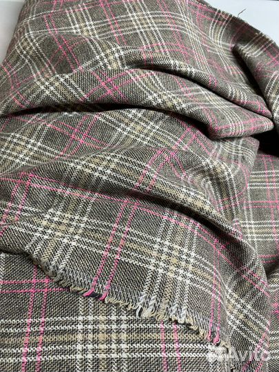 Ткань костюмная клетчатая