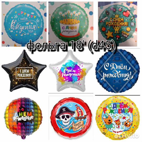 Фольгированные шары. Шары на выписку из роддома