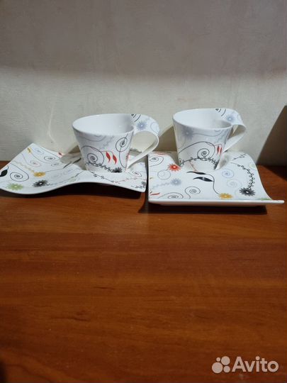 Набор чашек с блюдцем