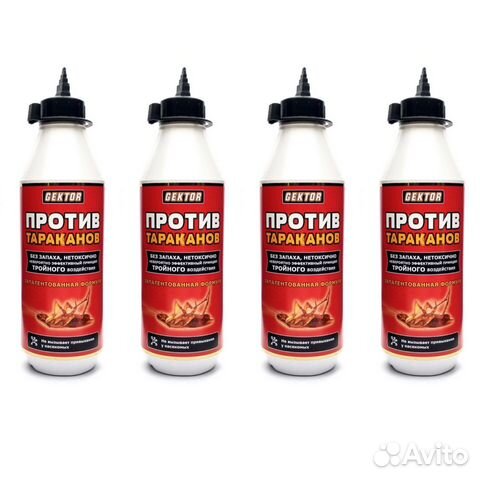 Гектор от тараканов 4 флакона (опт-розница)