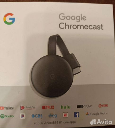 Приставка для тв-Chromecast google оригинал