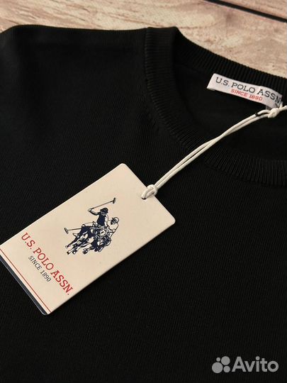 Свитер Us Polo Assn черный мужской