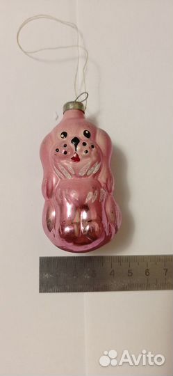 Елочная игрушка Собака (СССР)