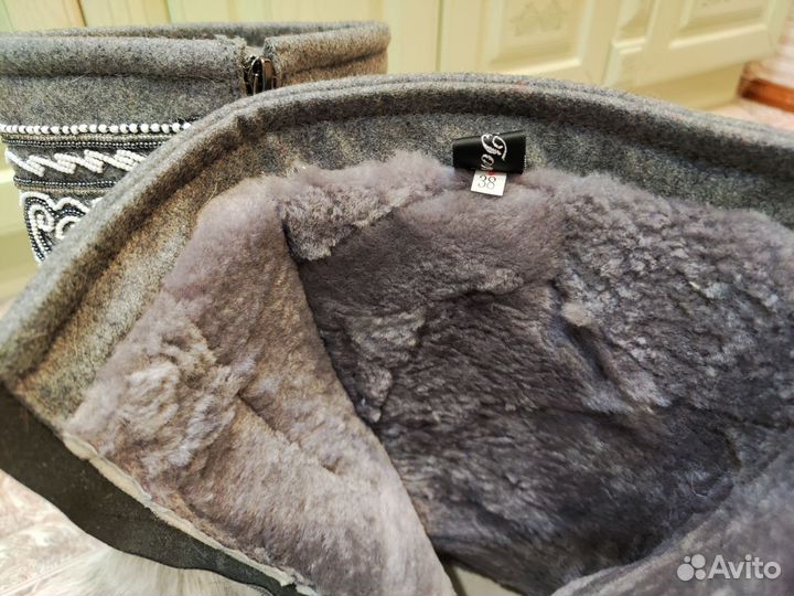 Монгольские унты из оленя женские