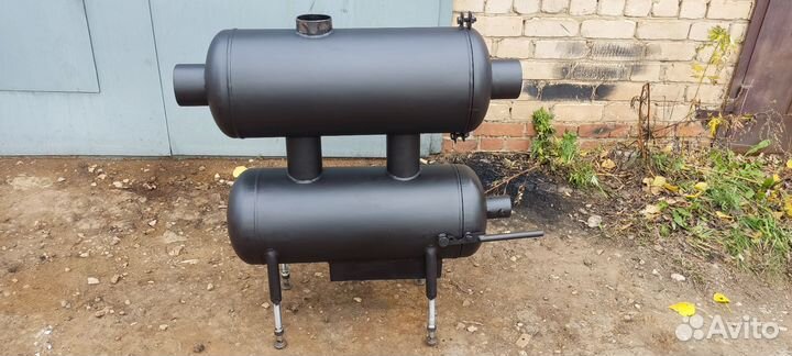 Печь буржуйка для гаража кпд150
