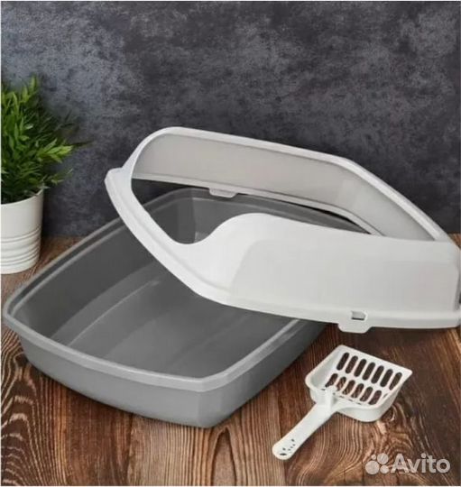 Лоток для кошек с высоким бортом feliz