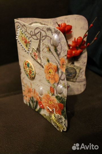 Открытки ручной работы в стиле винтаж