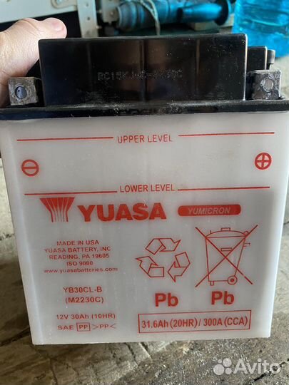 Аккумулятор yuasa YB30L (12v. 30Ah)