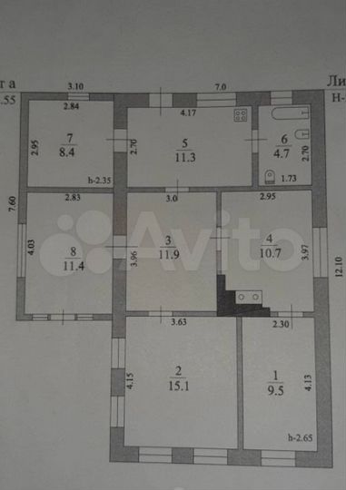 Дом 83 м² на участке 11 сот.