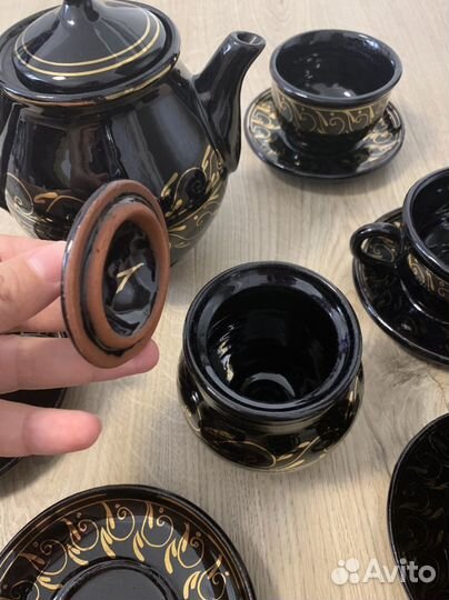 Сервиз чайный глиняный Новый