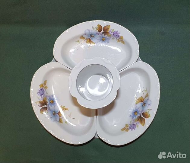 Менажница с вазой. Вербилки