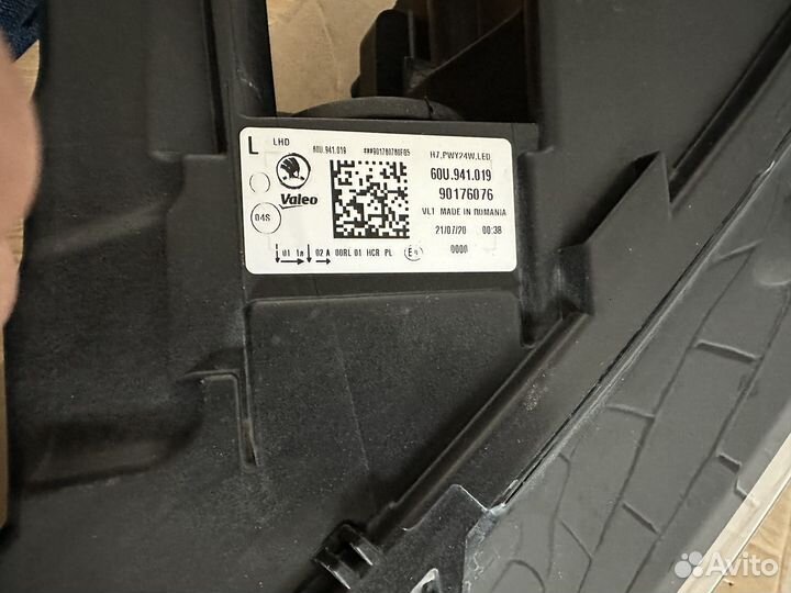 Фара skoda rapid