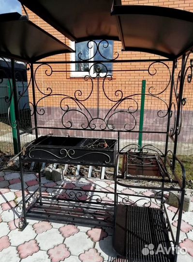 Мангал с печью