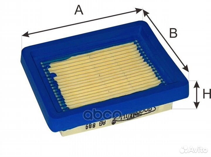 Фильтр воздушный AG889 AG889 Goodwill