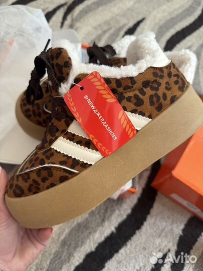 Кеды леопард зима