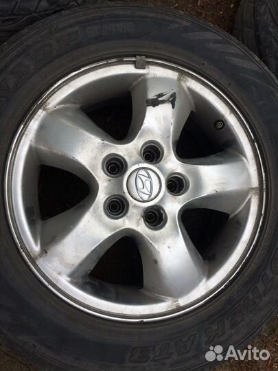 Hyundai на R16 5x114,3 лето Dunlop AT3 215/65