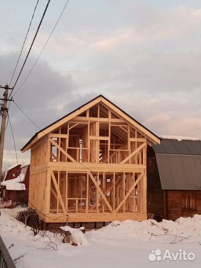 Каркасные дома и свайный фундамент