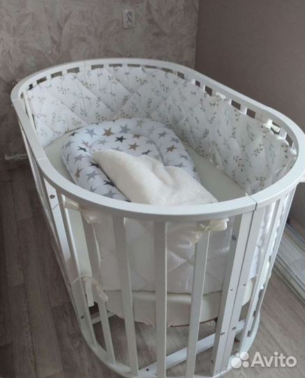 Детская кроватка трансформер + Матрас