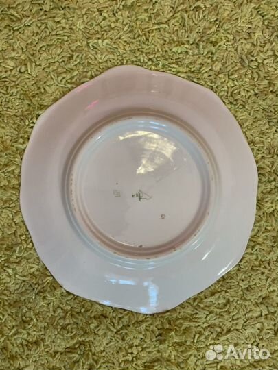 Блюдо, тарелки и селёдочница, Дулёвский фарфор