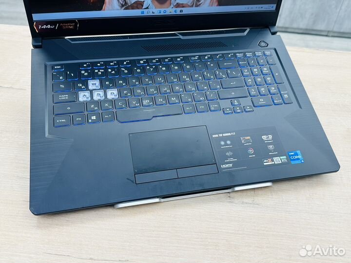 Игровой asus TUF 17.3 RTX 3050 Ti/ Core i5-11400H