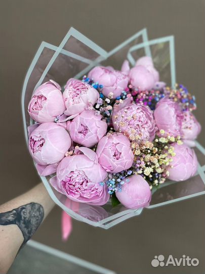 Букеты с пионами