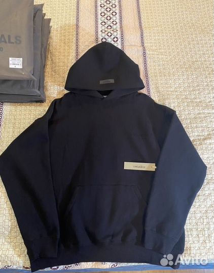 Худи Essentials Fear Of God черная