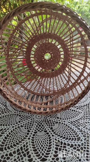 Абажур плетёный