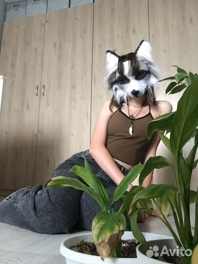 Маска для квадробики мраморная лиса