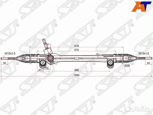 Рейка рулевая toyota camry