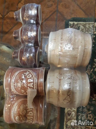 Горшки из глины для соли и сахара