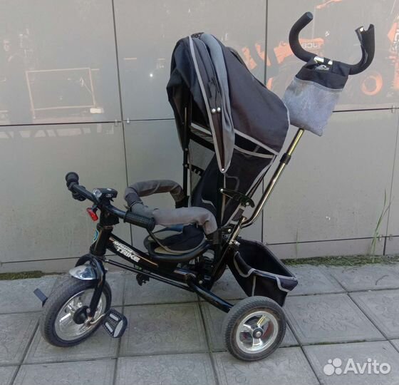 Детский велосипед с родительской ручкой