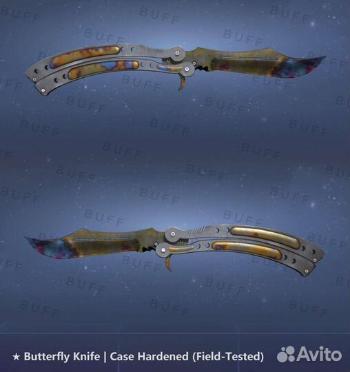 Нож бабочка поверностная закалка