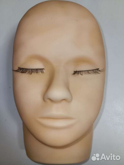 Голова манекен тренировочная для наращивания