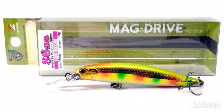 Zipbaits Rigge MD 86SS (9 цветов). Оригинал