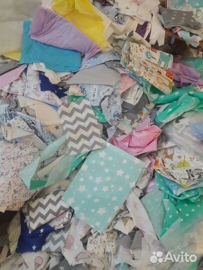 Лоскут весовой хлопок полин, бязь 3 кг