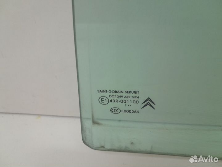Стекло двери задней левой Citroen С4 Grand Picasso