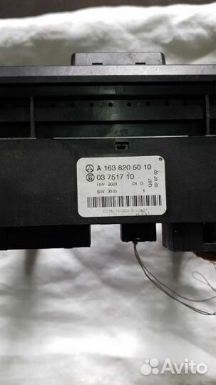 Кнопка стеклоподъемника Mercedes-Benz M-klasse I