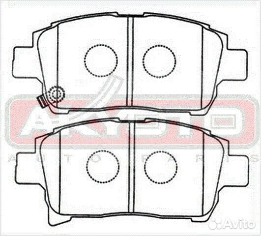 Колодки тормозные дисковые передние Akyoto AKD-113