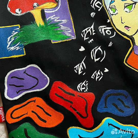 Шоппер с рисунком от руки