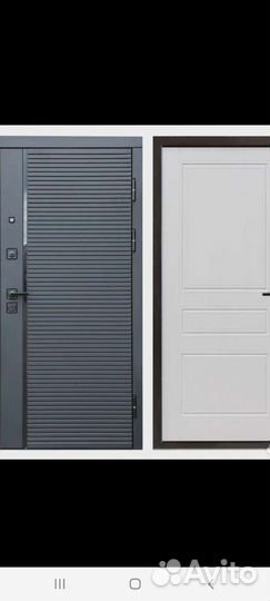 Дверь входная металлическая с зеркалом и без