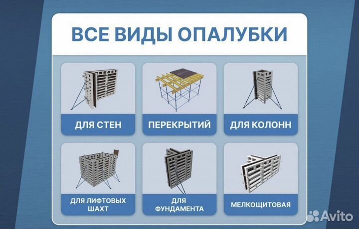 Опалубка в наличии / Мелкощитовая опалубка