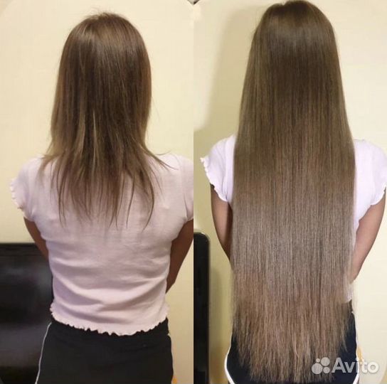 Наращивание волос под ключ биопротеиновые волосы