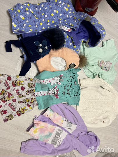 Пакет одежды на девочку 110 116