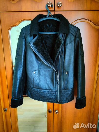 Дубленка натуральная женская авиатор