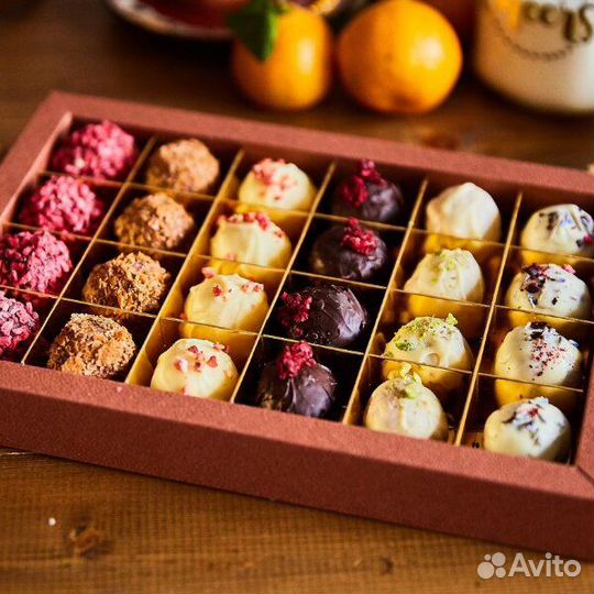 Шоколадный набор трюфелей на 24 конфеты