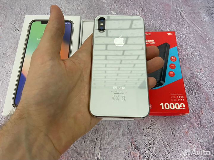 iPhone X 64 gb silver A1396