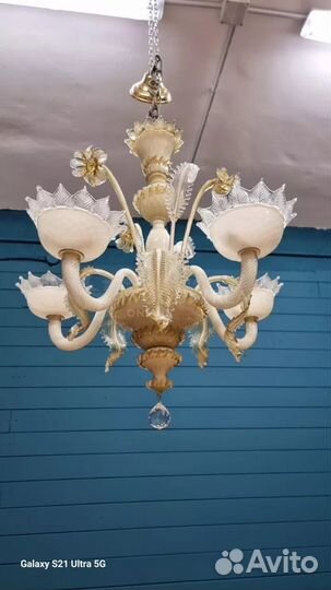 Люстра. Мурано. Винтаж. Антикварная мебель