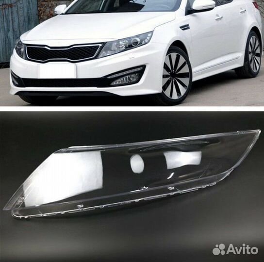 Стекла фар для KIA Optima 3 / Киа Оптима 2013-2015