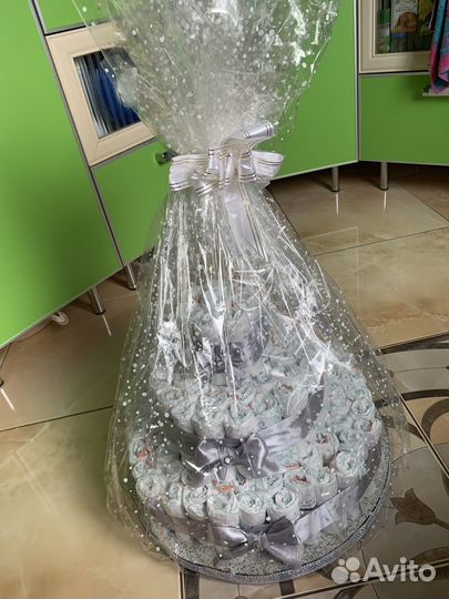 Торт из подгузников